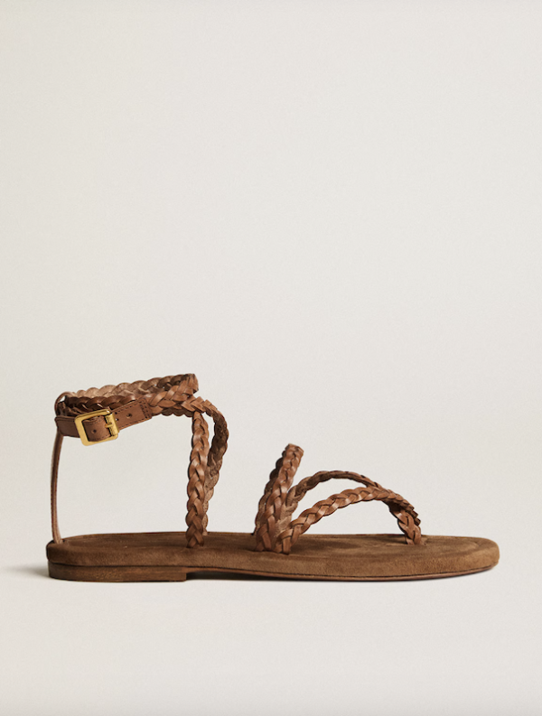 BRAIDED LEATHER SANDAL